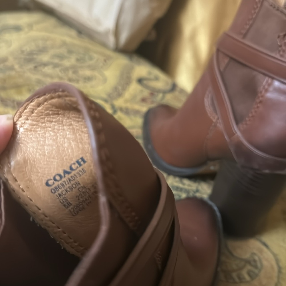 Coach Jackson bootie brown leather sz 5b - Picture 7 of 8